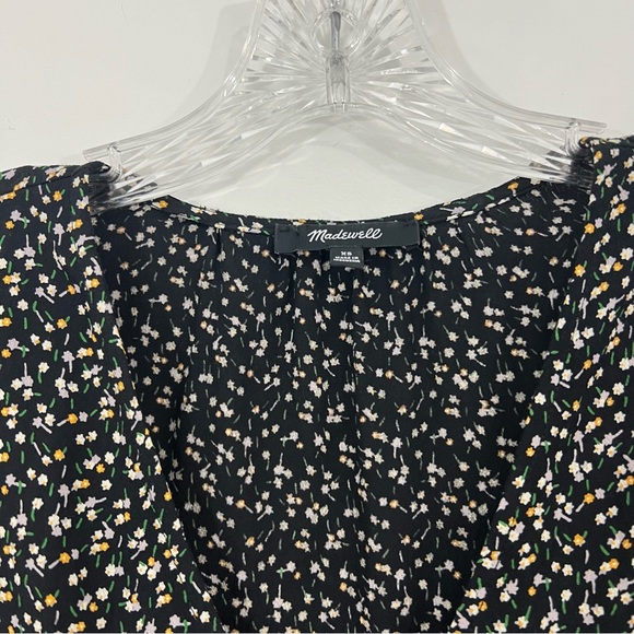 Madewell Courtyard Ruffle Hem Top in Playground Posies Size XS - Picture 7 of 10